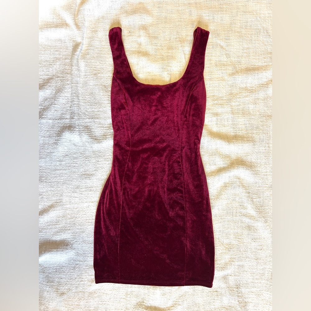Adorable Red Velvet Dress